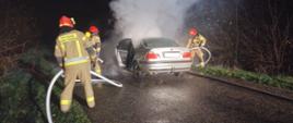 Pożar samochodu osobowego 