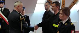 Ślubowanie nowo przyjętych strażaków