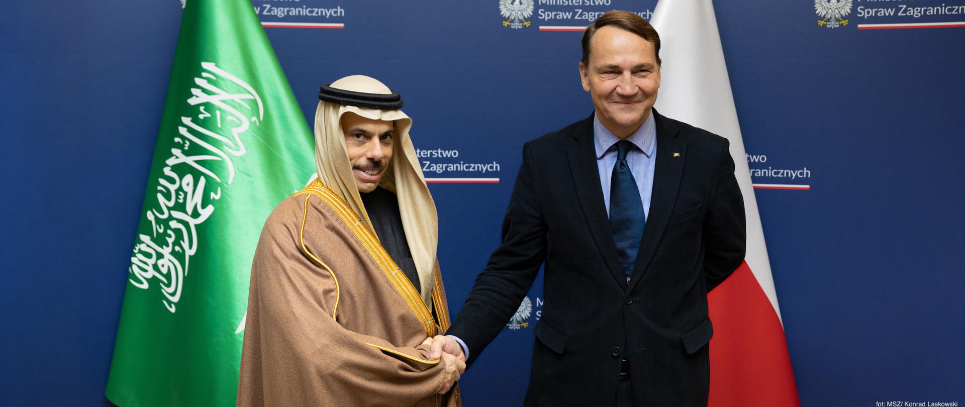 Meeting between top diplomats of Poland and Saudi Arabia