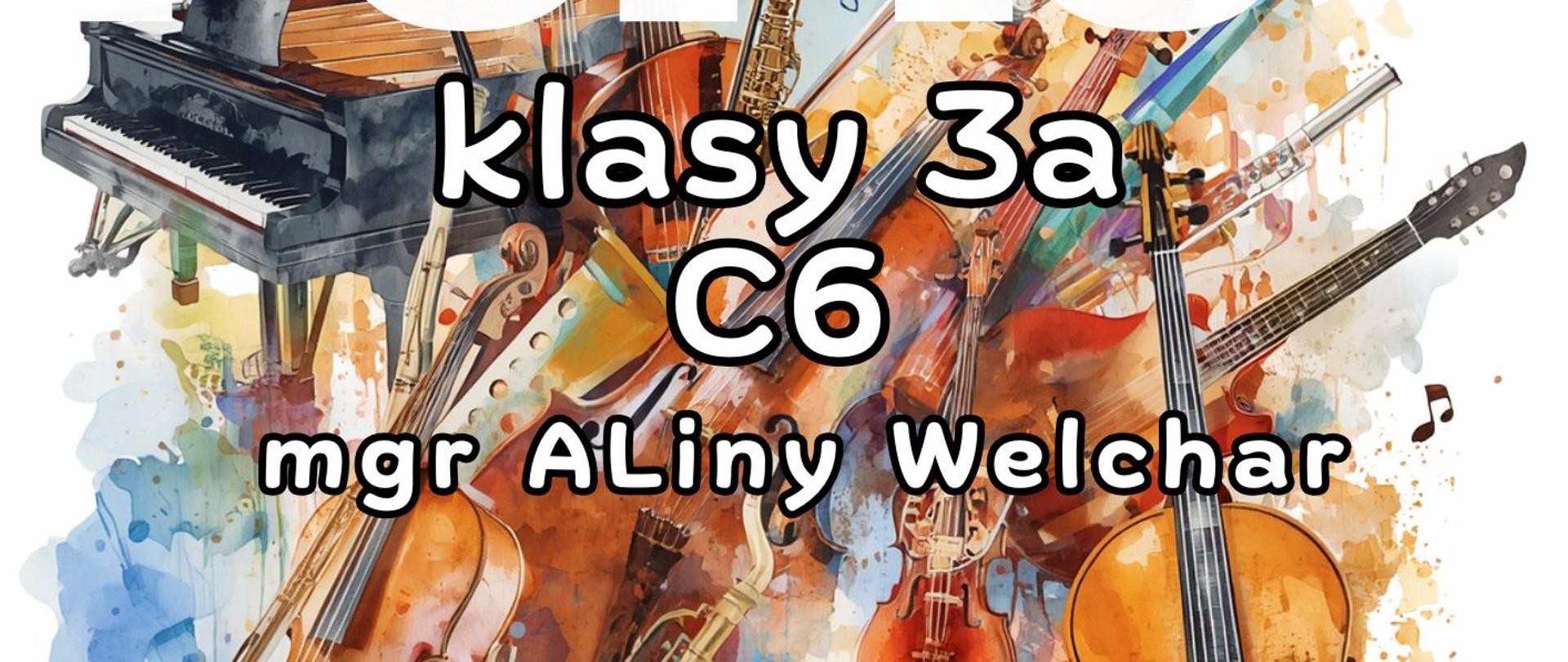 Plakat informacyjny dotyczący popisu klasy 3a C6odbywającego się w dniu 22.06.2026 o godz. 14.45.