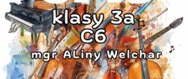 Plakat informacyjny dotyczący popisu klasy 3a C6odbywającego się w dniu 22.06.2026 o godz. 14.45.