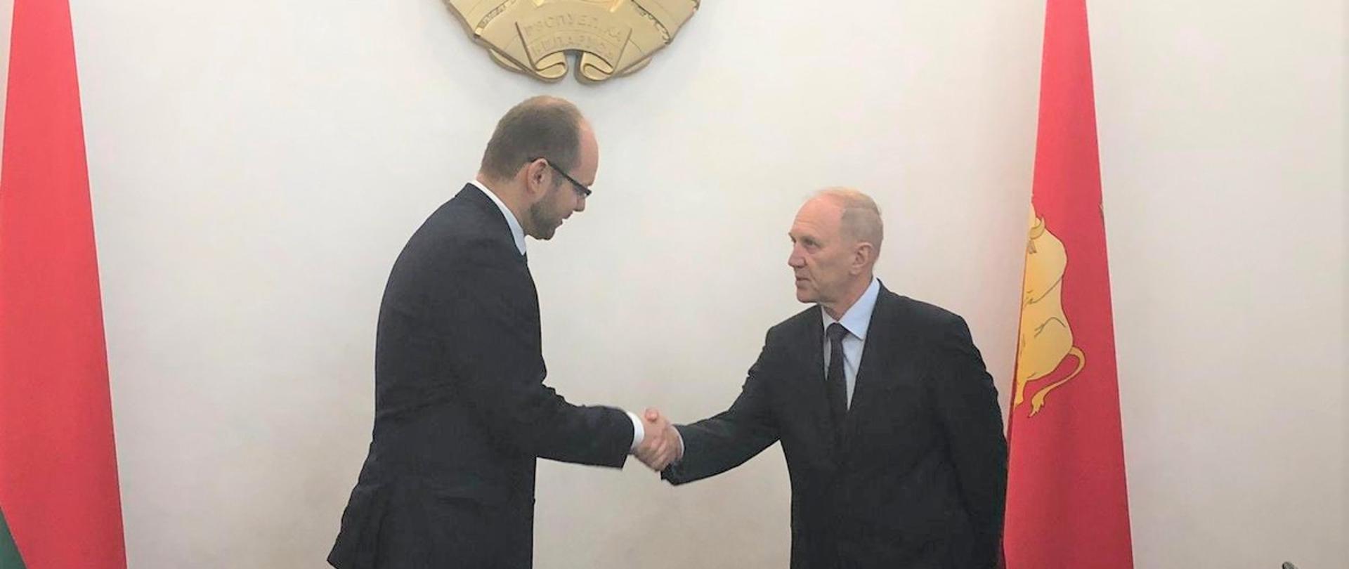 Wizyta wiceministra Marcina Przydacza na Białorusi 