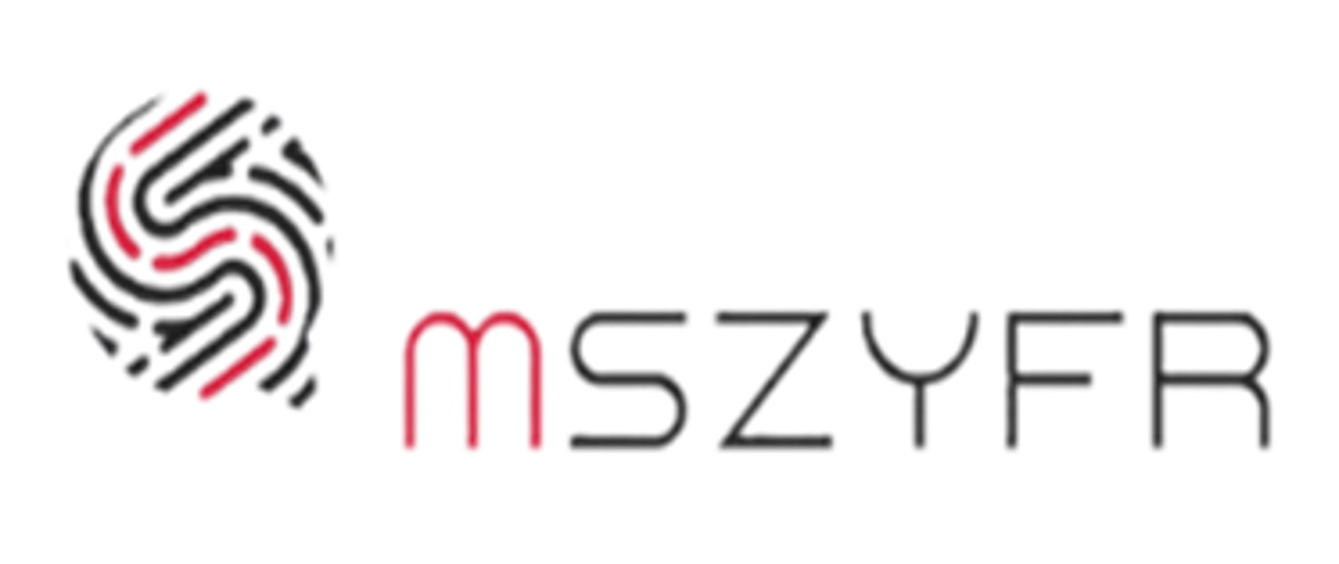 napis Mszyfr na białym tle