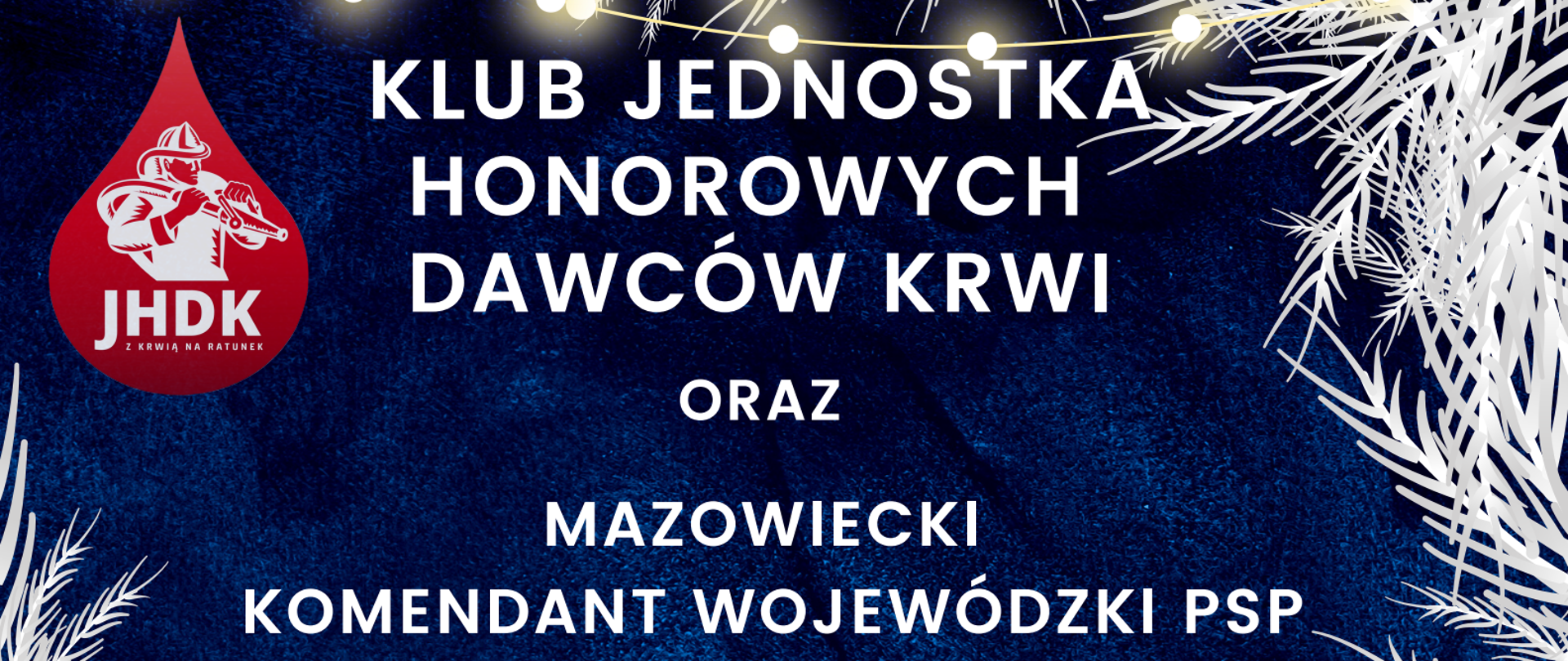 Plakat informacyjny Akcja honorowego krwiodawstwa w KW PSP w Warszawie