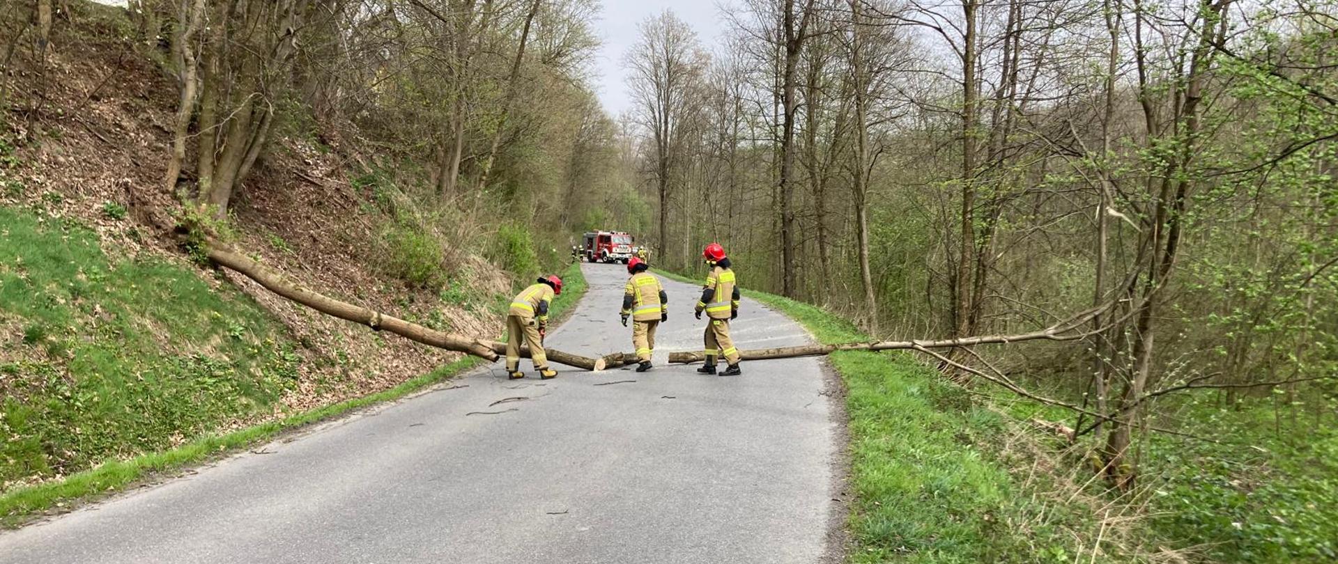 Wiele zdarzeń związanych z silnym wiatrem w powiecie suskim Suchej Beskidzkiej.