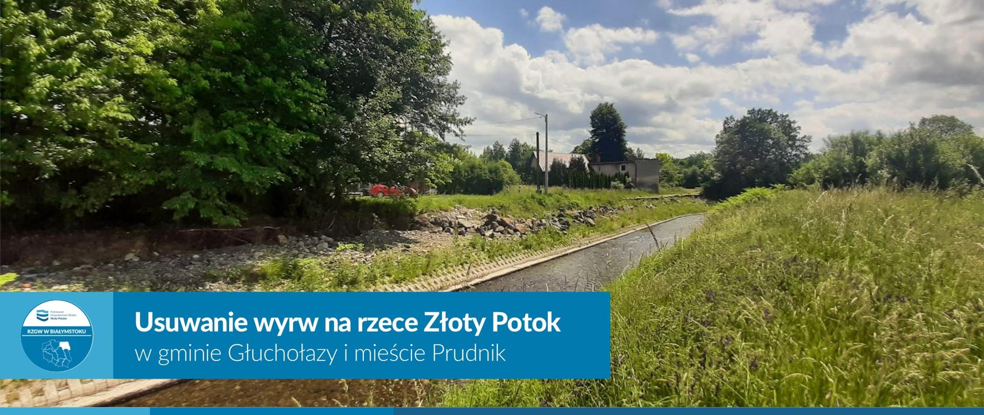 Wody Polskie w Gliwicach wykonają kolejne zadanie polegające na zabudowie wyrw na rzece Złoty Potok powstałych w trakcie powodzi z września 2024 r. 