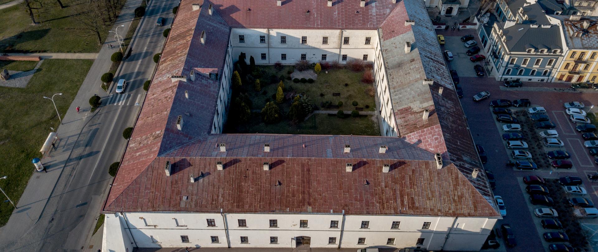 Akademia Zamojska z lotu ptaka fot. Mirosław Chmiel 