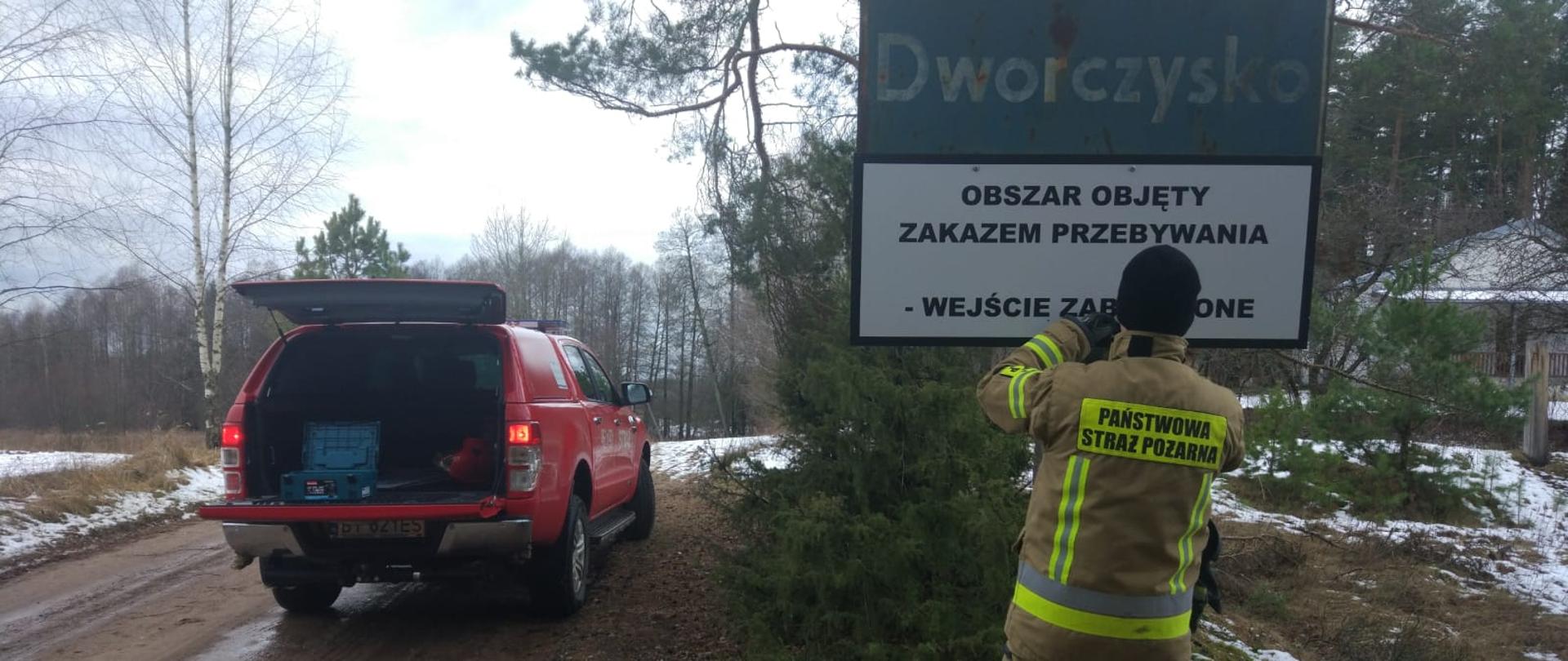 Wywieszanie tablic obszar objęty zakazem przebywania