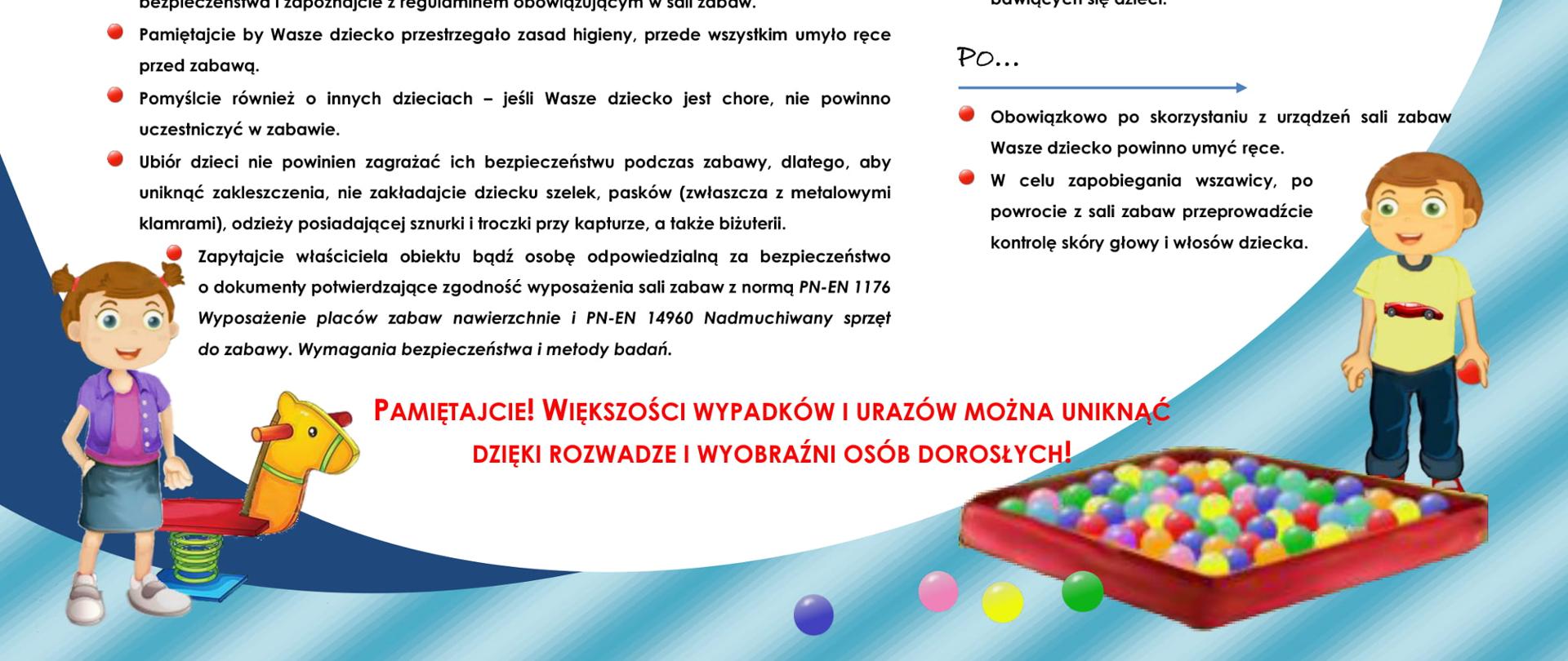 Wytyczne dla sal zabaw