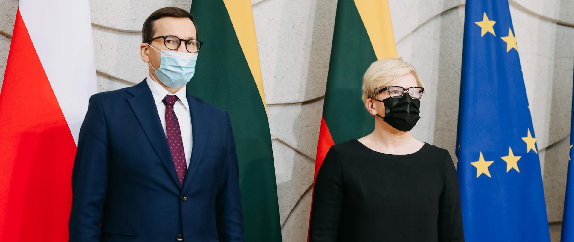 Premier Mateusz Morawiecki z premier Litwy.