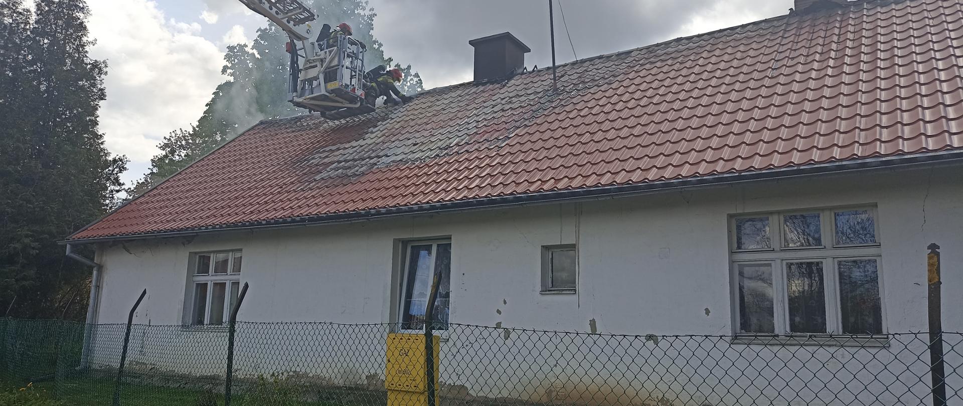 Pożar domu w msc. Spytkowo