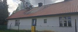 Pożar domu w msc. Spytkowo