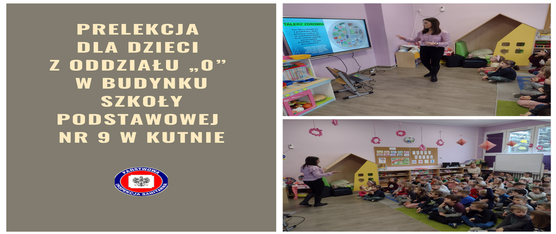 Prelekcję dla dzieci z Oddziału „0” w budynku Szkoły Podstawowej nr 9 w Kutnie