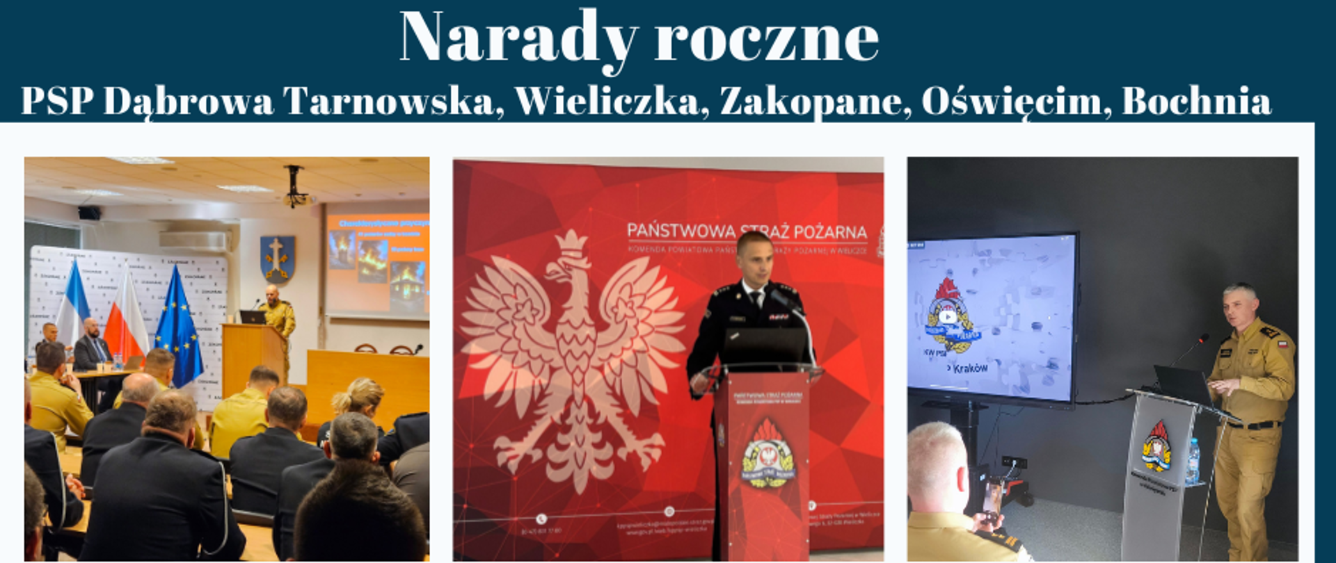 Narady roczne PSP D.Tarnowska, Wieliczka, Zakopane, Oświęcim, Bochnia