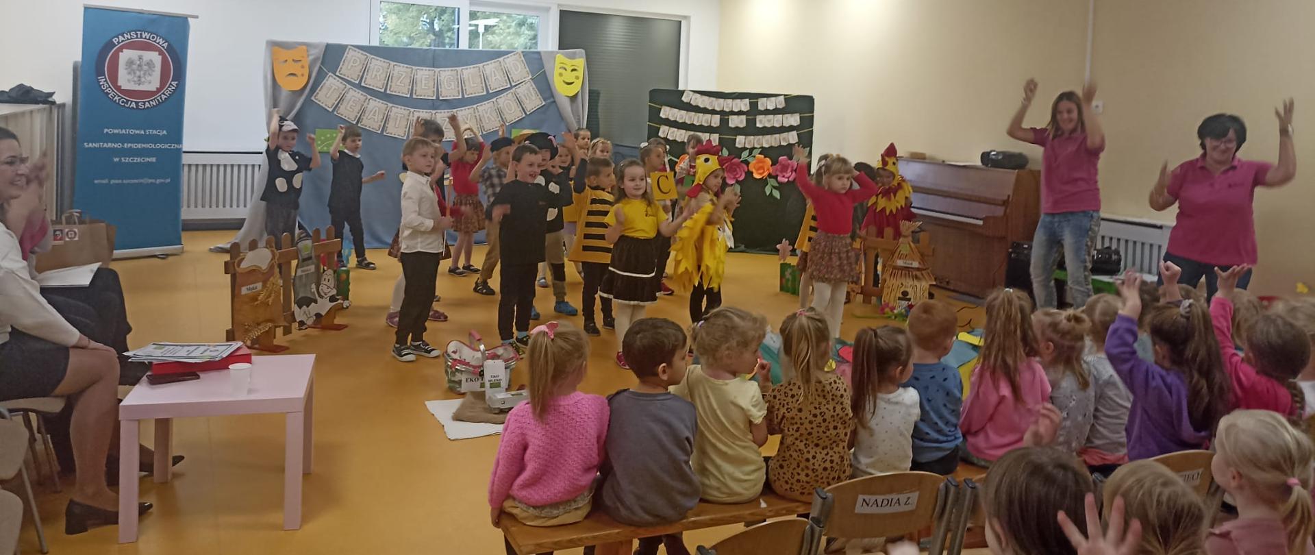 Przegląd małych form teatralnych „Produkty eko kupuje bo swoje zdrowie buduje” .dzieci