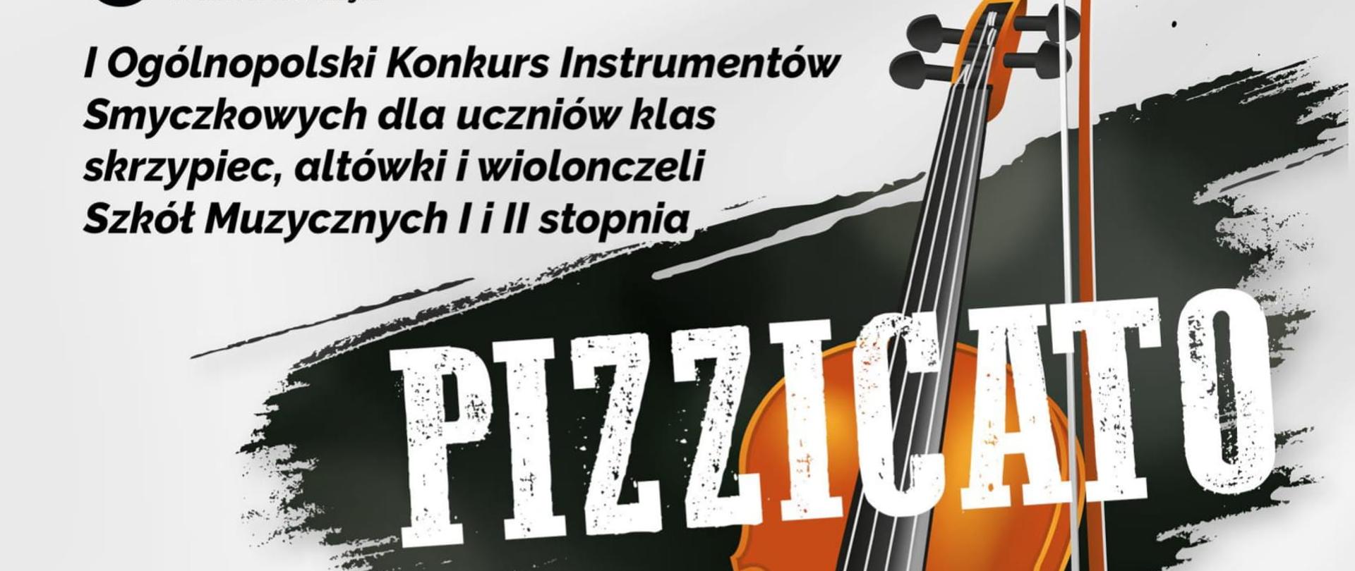 Na szarym tle, po środku dyplomu, widoczne są brązowe skrzypce oraz smyczek.
W lewym górnym rogu widnieje nazwa konkursu.
Pod skrzypcami widać imię i nazwisko wyróżnionej uczennicy oraz skład Jury.
