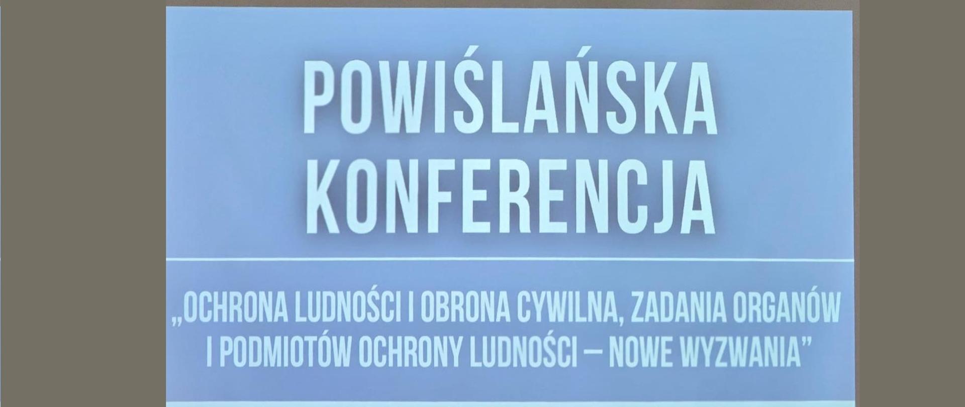 Slajd tytułowy konferencji