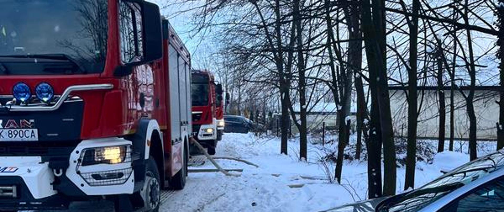 Działania ratowniczo gaśnicze w miejscowości Budziska