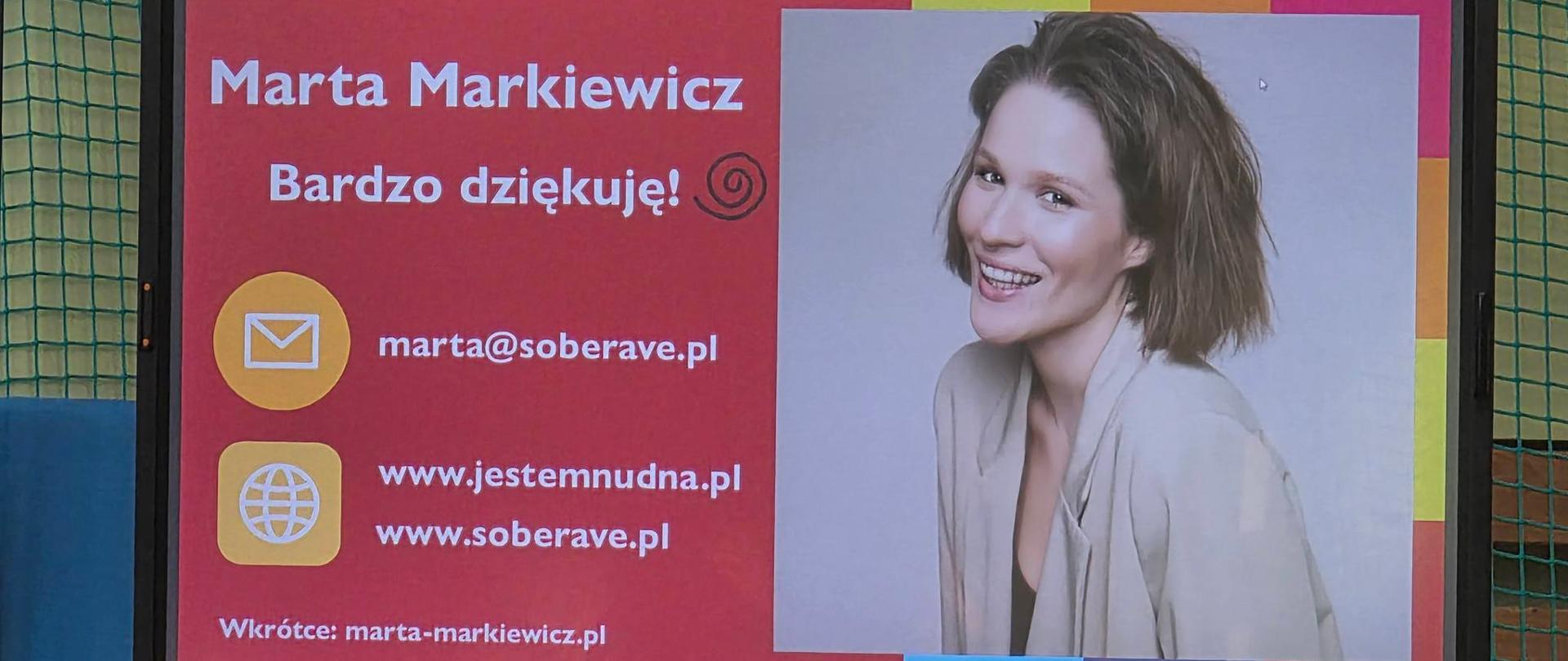 potkanie profilaktyczne z Marta Markiewicz - Bez Alko i Dragów