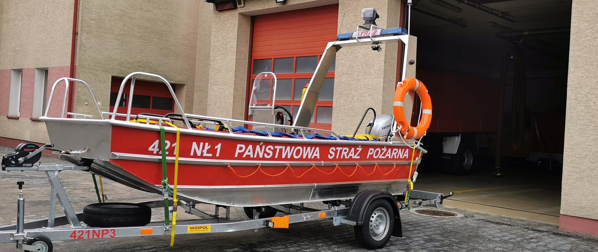 Nowa łódź ratownicza w KP PSP Działdowo