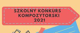 Grafika przedstawia kolorowe kwadraty, w których umieszczone są informacje oraz termin konkursu