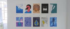 Fragment wystawy Bünde Biennale 2023, 10 plakatów.