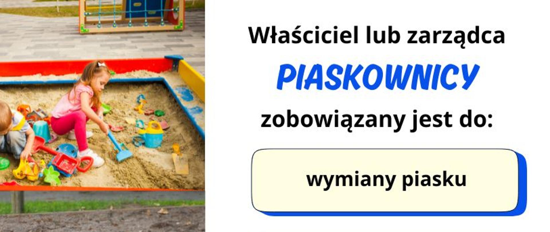 Dzieci bawiące się w piaskownicy