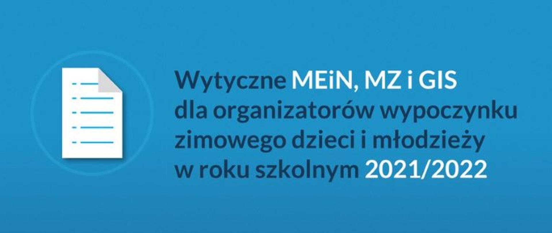 Wytyczne dla organizatorów wypoczynku zimowego