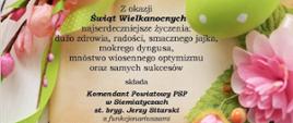Życzenia Wielkanocne Komendanta Powiatowego