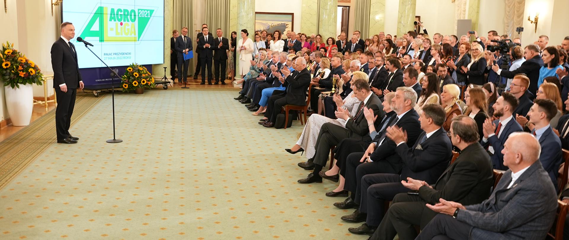Prezydent RP Andrzej Duda podczas wystąpienia