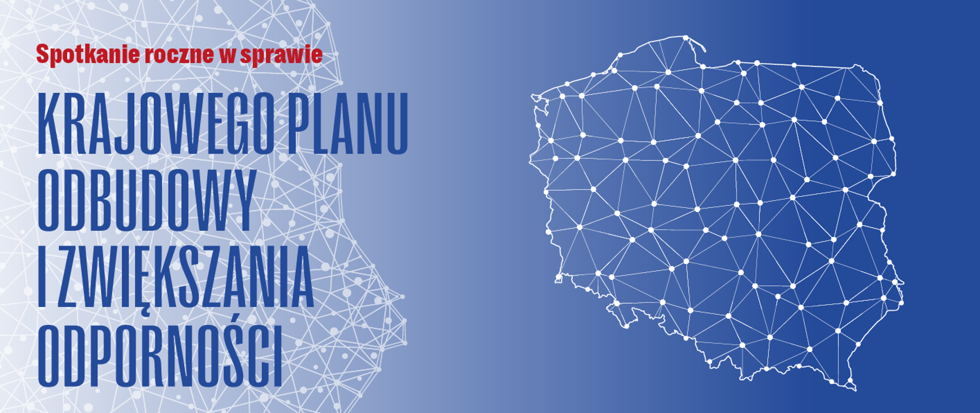 Grafika z punktową mapą Polski.