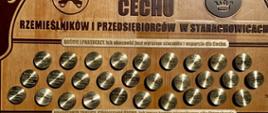 Tablica upamiętniająca Jubileusz 100-lecia Cechu Rzemieślników i Przedsiębiorców w Starachowicach