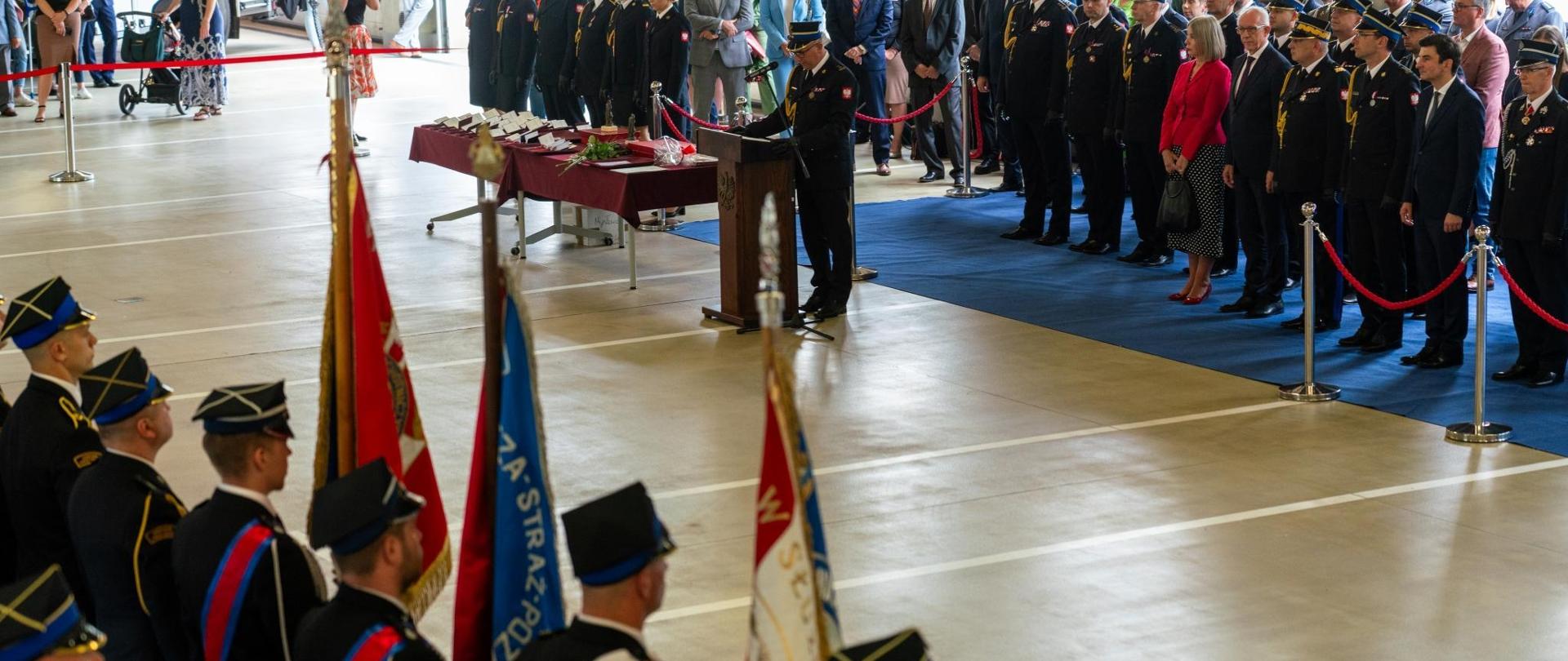 Uroczysty apel z okazji Dnia Strażaka w Komendzie Miejskiej PSP w Mysłowicach