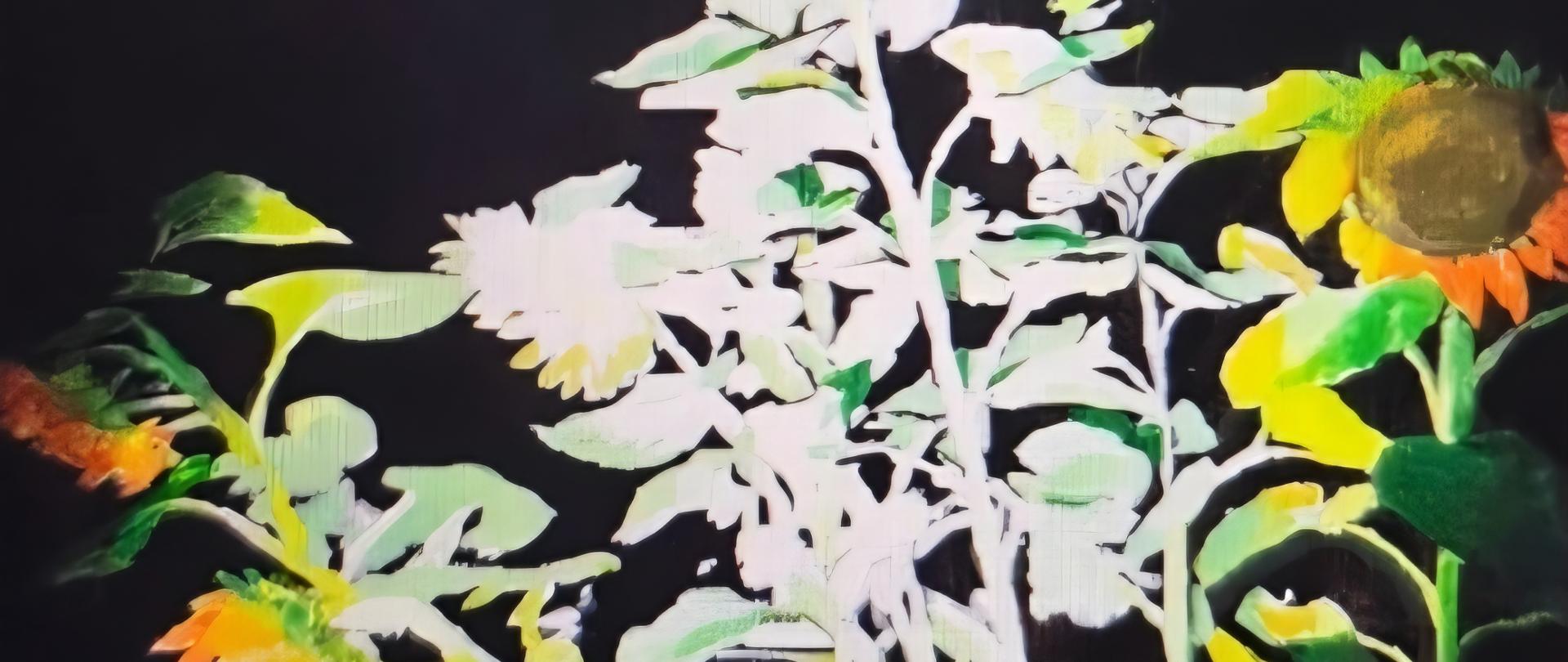 Plakat informujący o finisażu 7.01.2026 r. wystawy Joanny Turek "Aura światła".