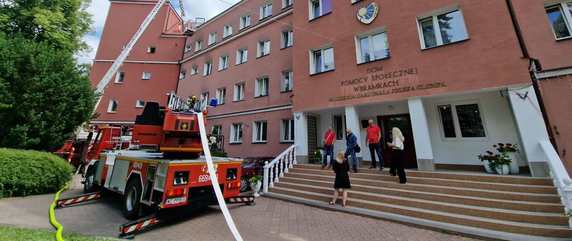 Ćwiczenia Ratowniczo Gaśnicze „Ewakuacja 2024” w Domu Pomocy Społecznej w Bramkach