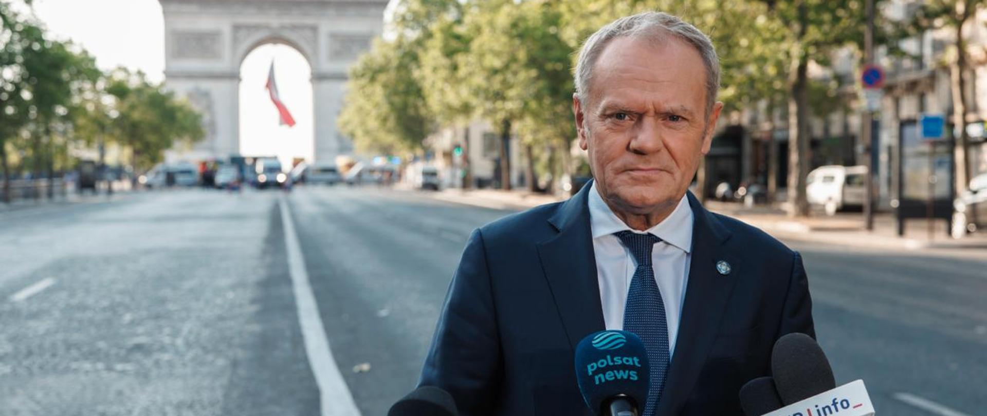 Prime Minister Donald Tusk in Paris at the Coalition of the Willing leaders' meeting