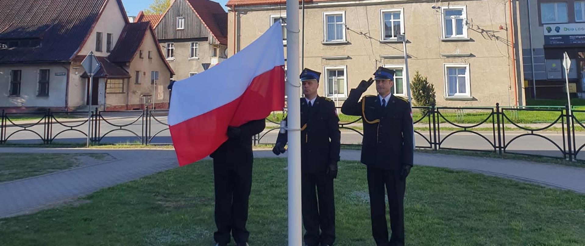 Dzień Flagi Rzeczypospolitej Polskiej w KP PSP Działdowo