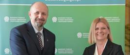 Na zdjęciu od lewej: Robert Gajda, zastępca prezesa zarządu NFOŚiGW i Karolina Paulewicz-Bazała - dyrektor Centrum Koordynacji Projektów Środowiskowych