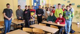 Spotkanie z młodzieżą w ZS nr 1 im. Jerzego Ciesielskiego w Mławie