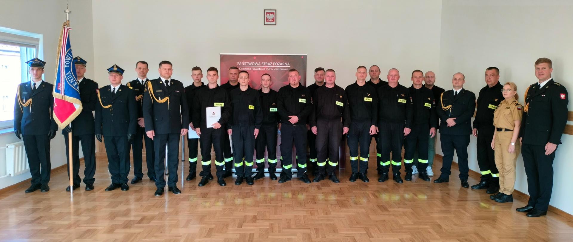Powołanie na stanowisko Zastępcy Komendanta Powiatowego Państwowej Straży Pożarnej w Zambrowie oraz ślubowanie nowoprzyjętych funkcjonariuszy