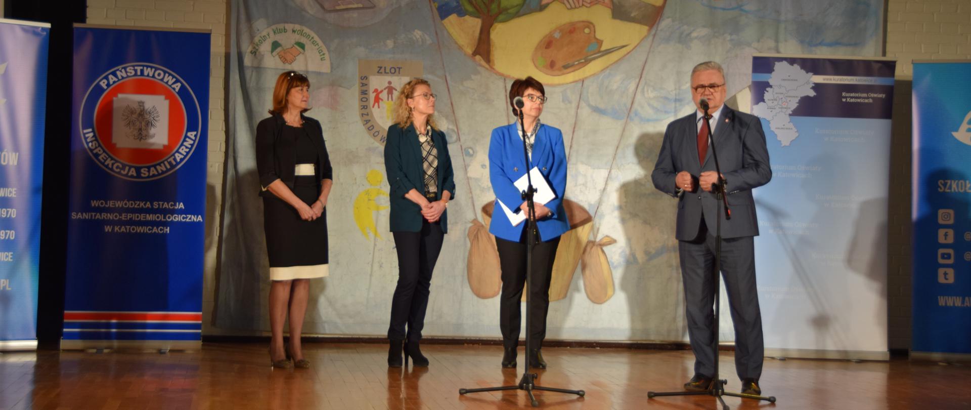 uczestnicy konferencji prasowej na temat Szkolnej aktywności fizycznej