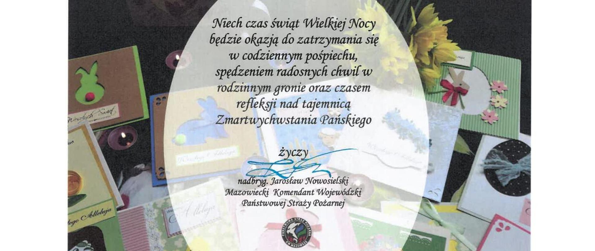 Życzenia Mazowieckiego Komendanta Wojewódzkiego PSP