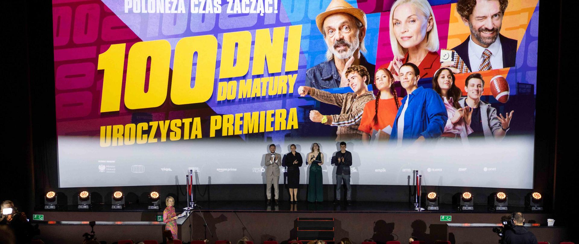 „100 dni do matury” uroczysta premiera filmu z udziałem Minister Edukacji 