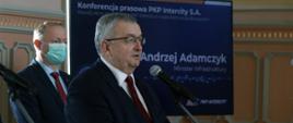 Minister Andrzej Adamczyk wziął udział w konferencji prasowej dot. nowego rozkładu jazdy na polskiej kolei 