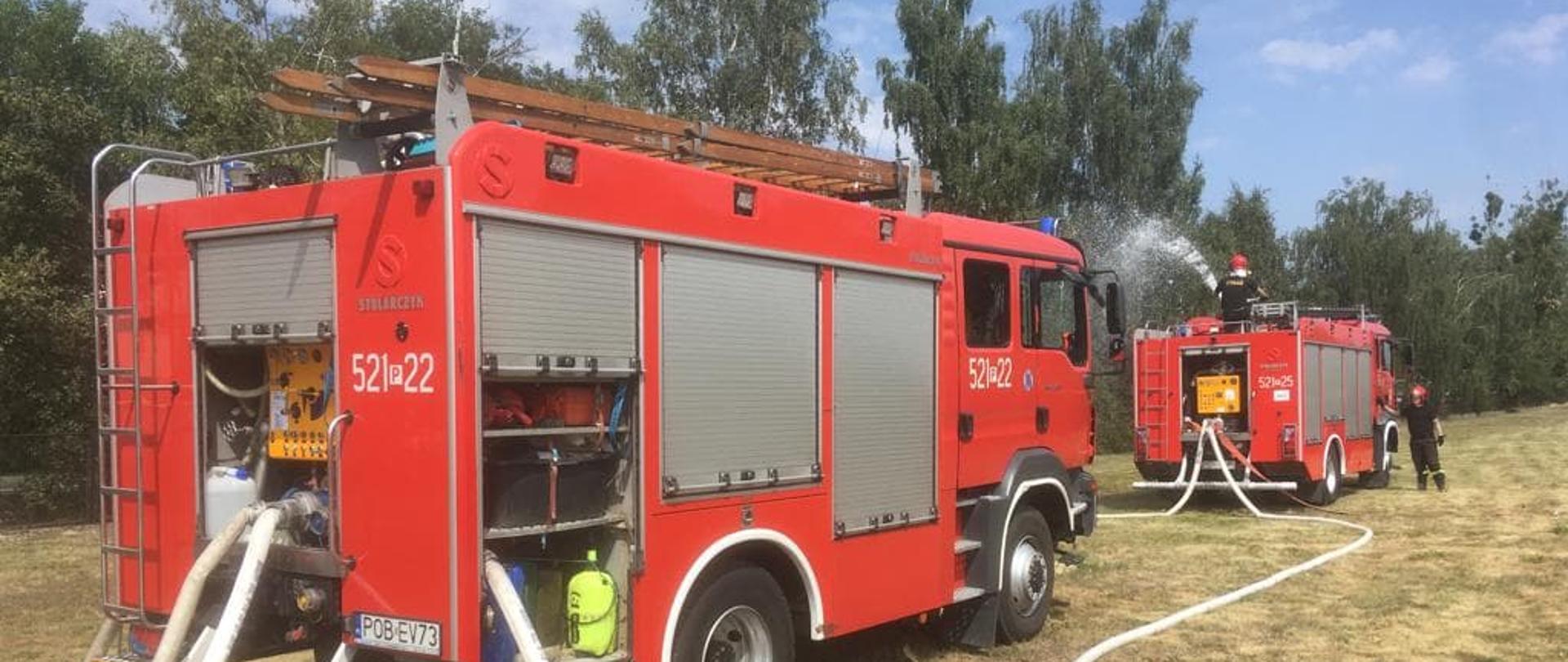 Ćwiczenia doskonalące z zakresu dostarczania wody do pożaru.