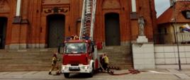 Ćwiczenia strażaków w Bazylice Archikatedralnej Wniebowzięcia Najświętszej Maryi Panny w Białymstoku.