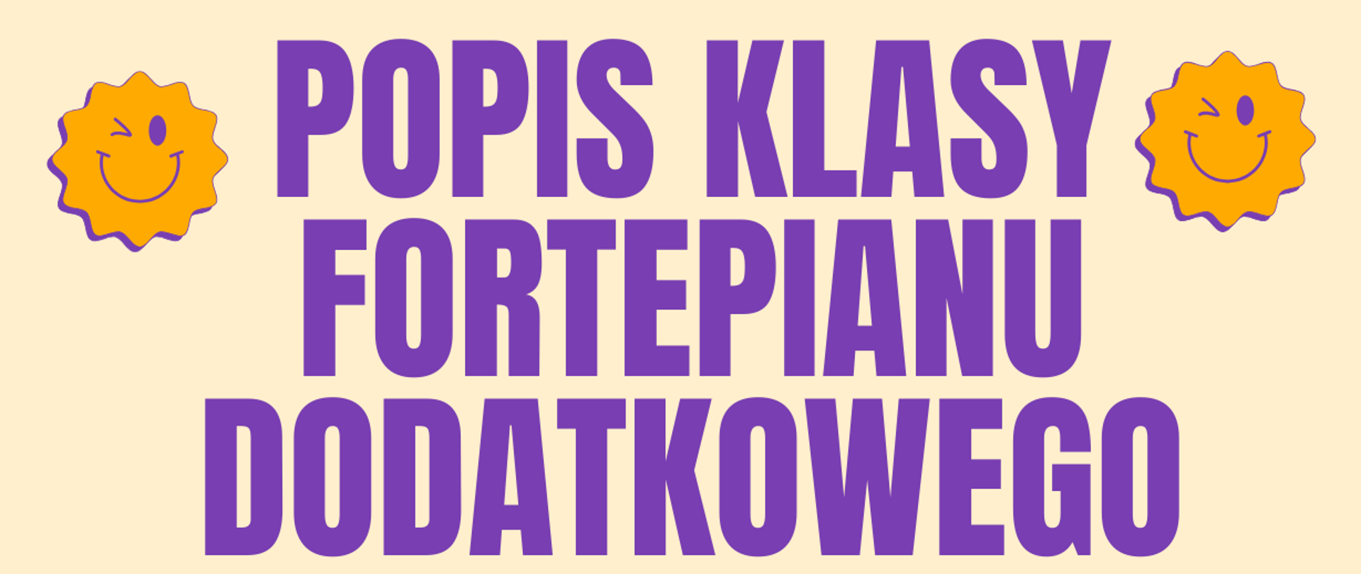 Na kolorowym tle znajdują się informacje dotyczące wydarzenia.