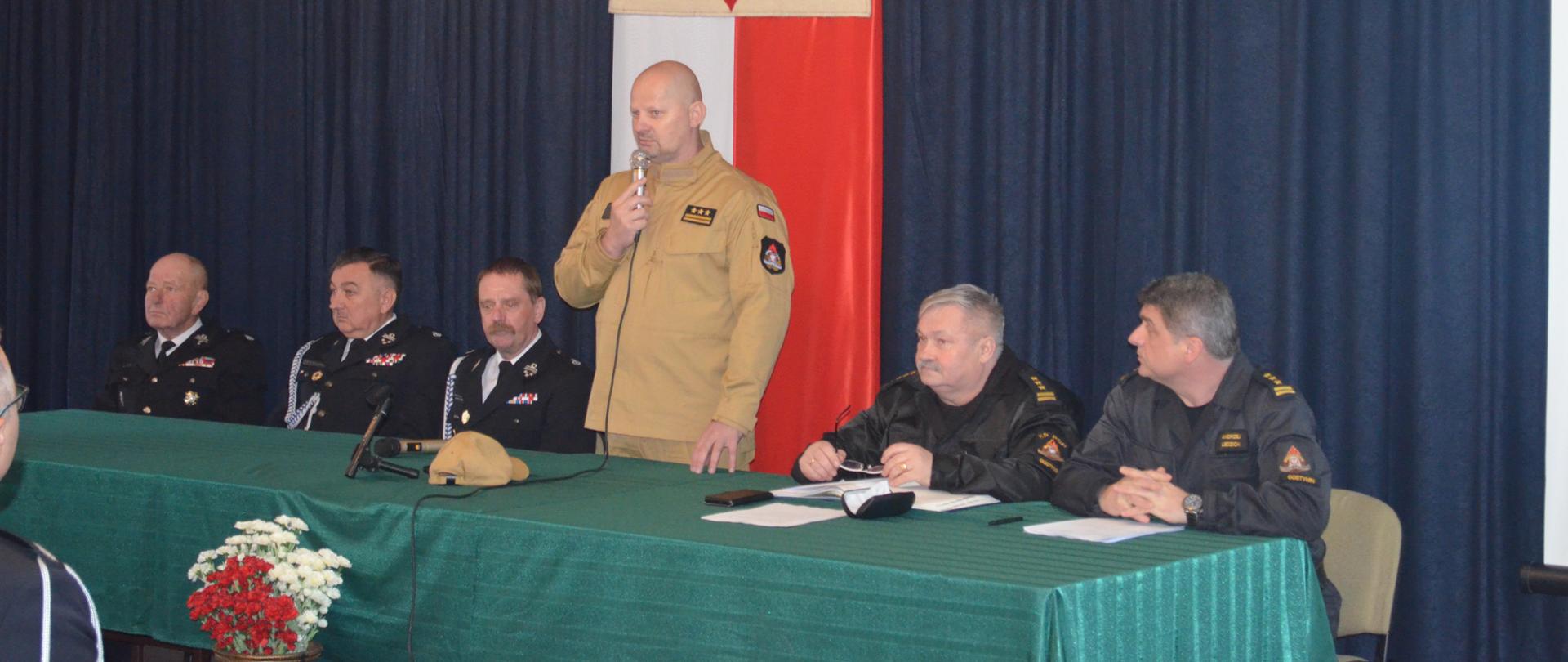Odprawa z Prezesami i Naczelnikami jednostek OSP z terenu powiatu gostynińskiego.