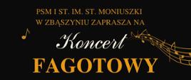 Plakat- koncert fagotowy.
