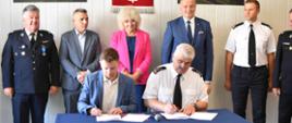 Podpisanie umowy na budowę nowej Komendy zaproszeni goście
